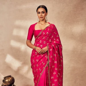 Pink Whispering Lily Crush Saree